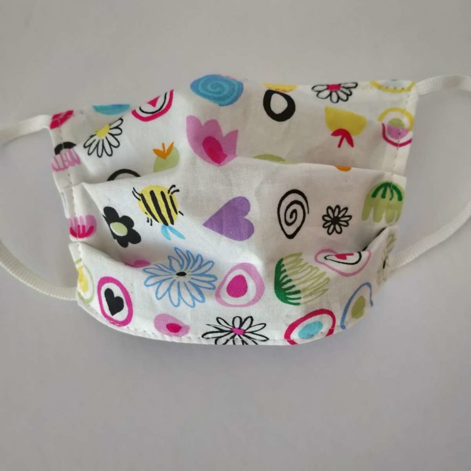 Masque barrière enfant en tissu lavable-n°33