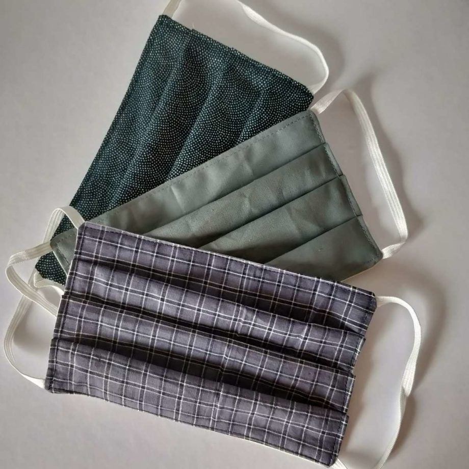 Masques barrières en tissu lavable - lot n°5