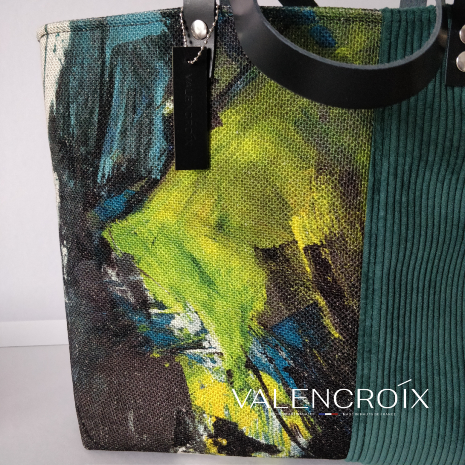 Grand sac cabas de luxe Fever Boussac Pierre Frey - Valencroix