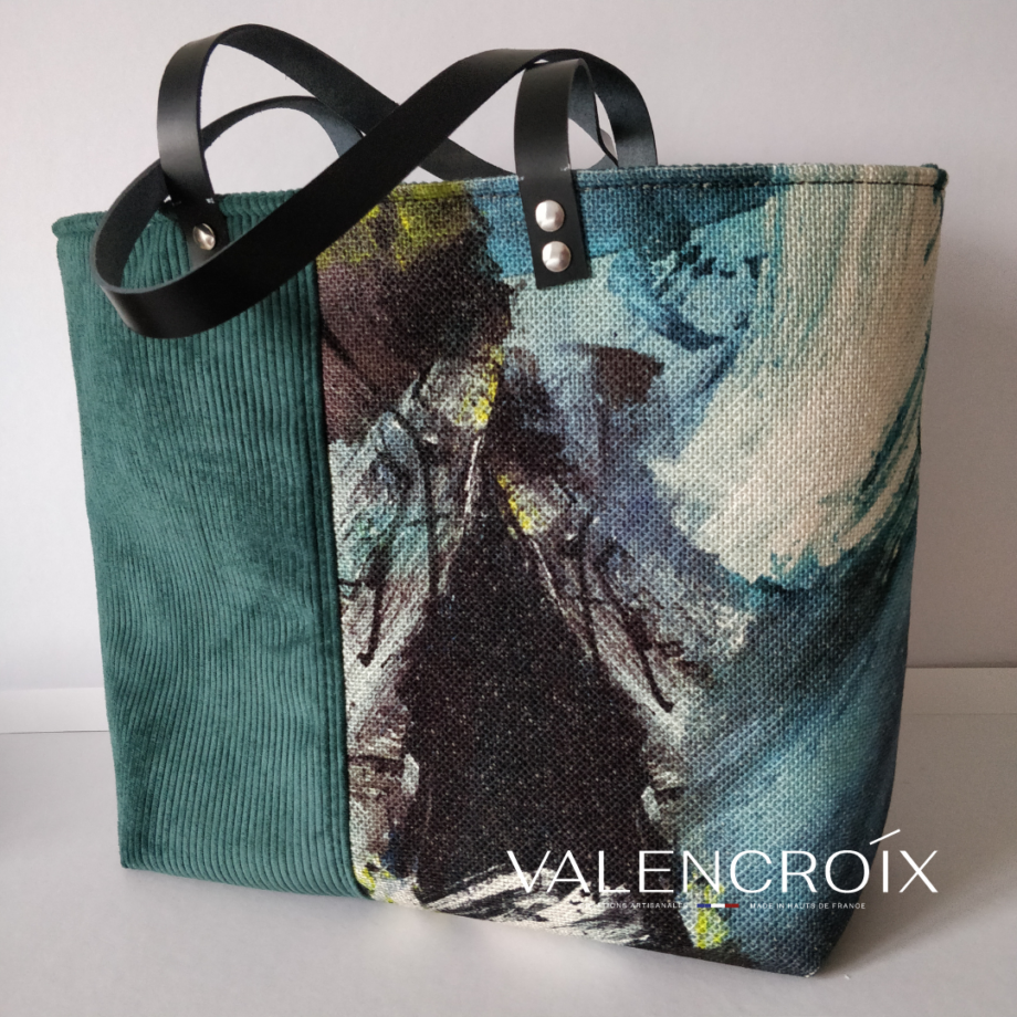 Grand sac cabas de luxe Fever Boussac Pierre Frey - Valencroix