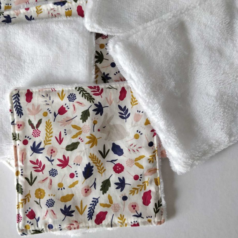 Lingettes lavables "écureuil"