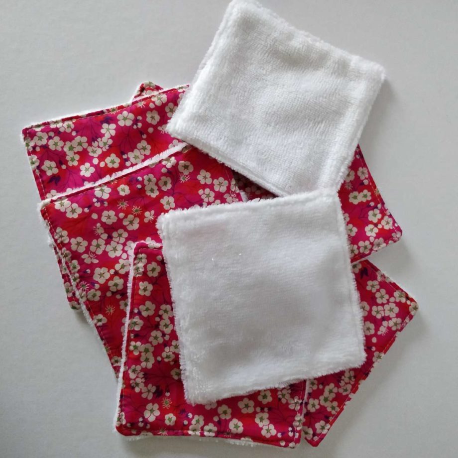 Lingettes lavables motif liberty