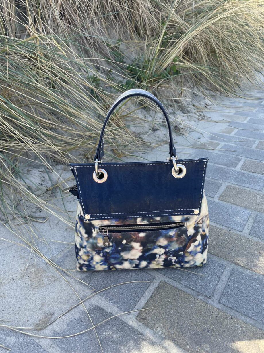 Sac à main  Aria aquarelle bleu - Valencroix