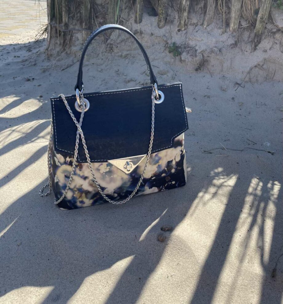 Sac à main  Aria aquarelle bleu - Valencroix
