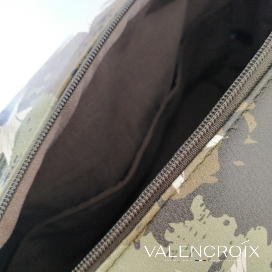 Sac de sport ou de voyage imprimé camouflage/vert - Valencroix