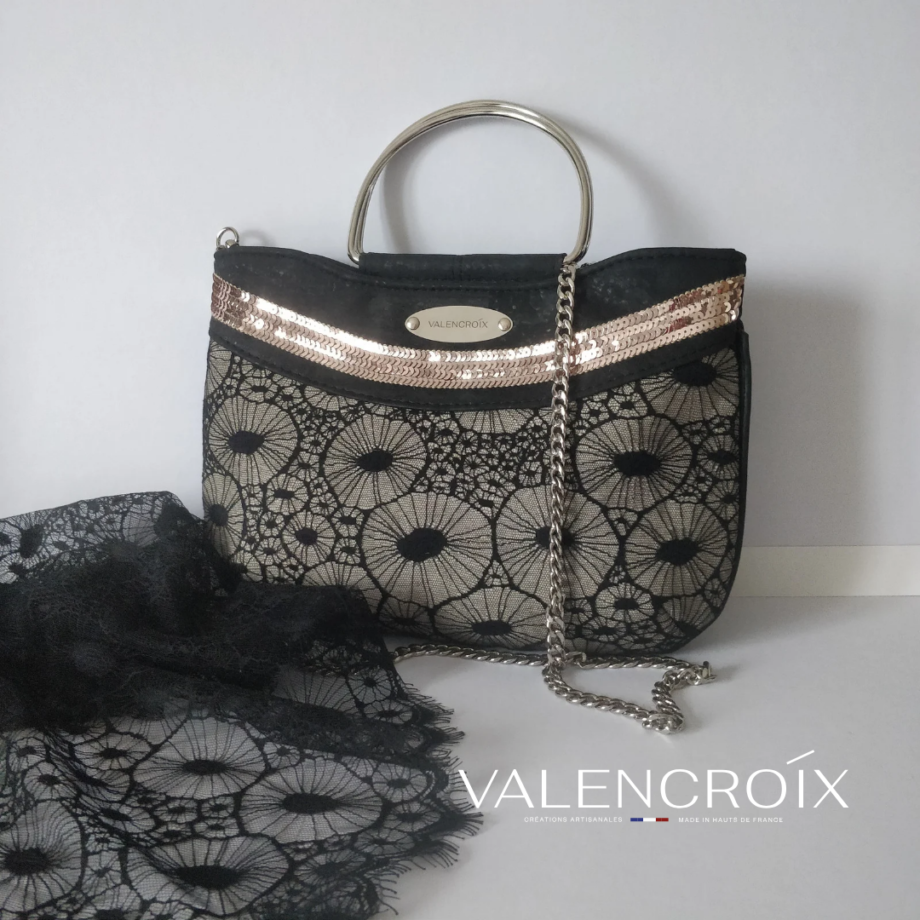 Sac Emmanuela en dentelle Calais-Caudry - Valencroix