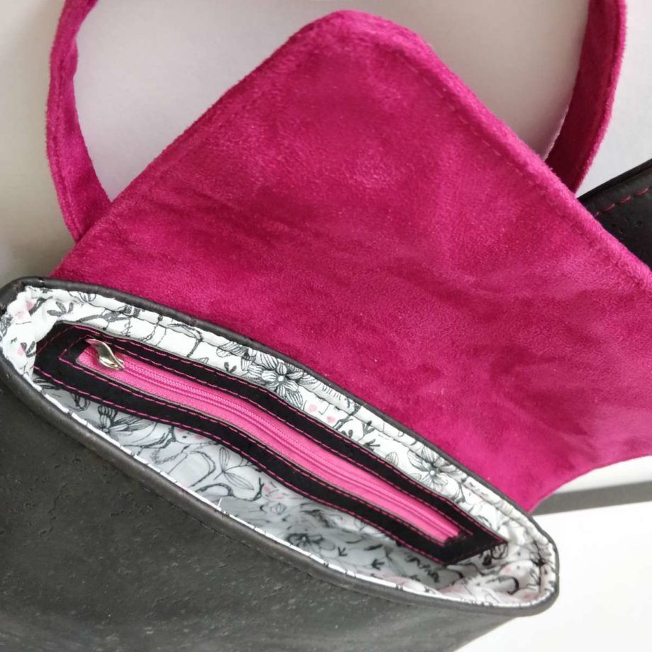 Sac Silvana liège de luxe et suédine
