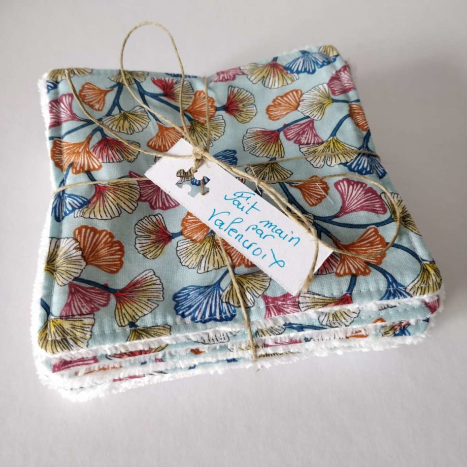 Lingettes lavables "aphrodite" bleu