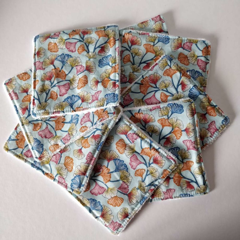 Lingettes lavables "aphrodite" bleu