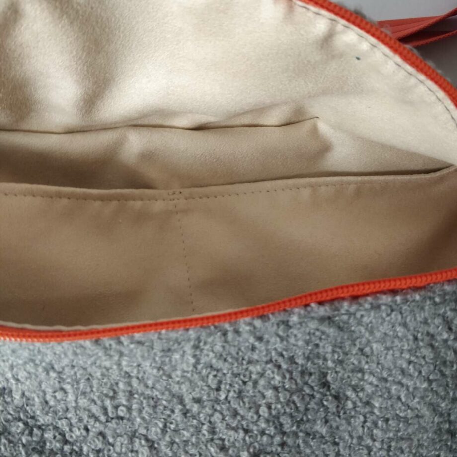 Sac banane bouclettes/gris - Valencroix