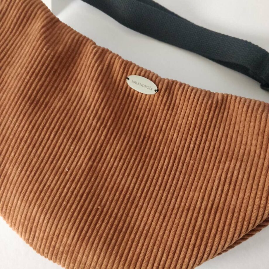 Sac banane XL velours rouille - Valencroix