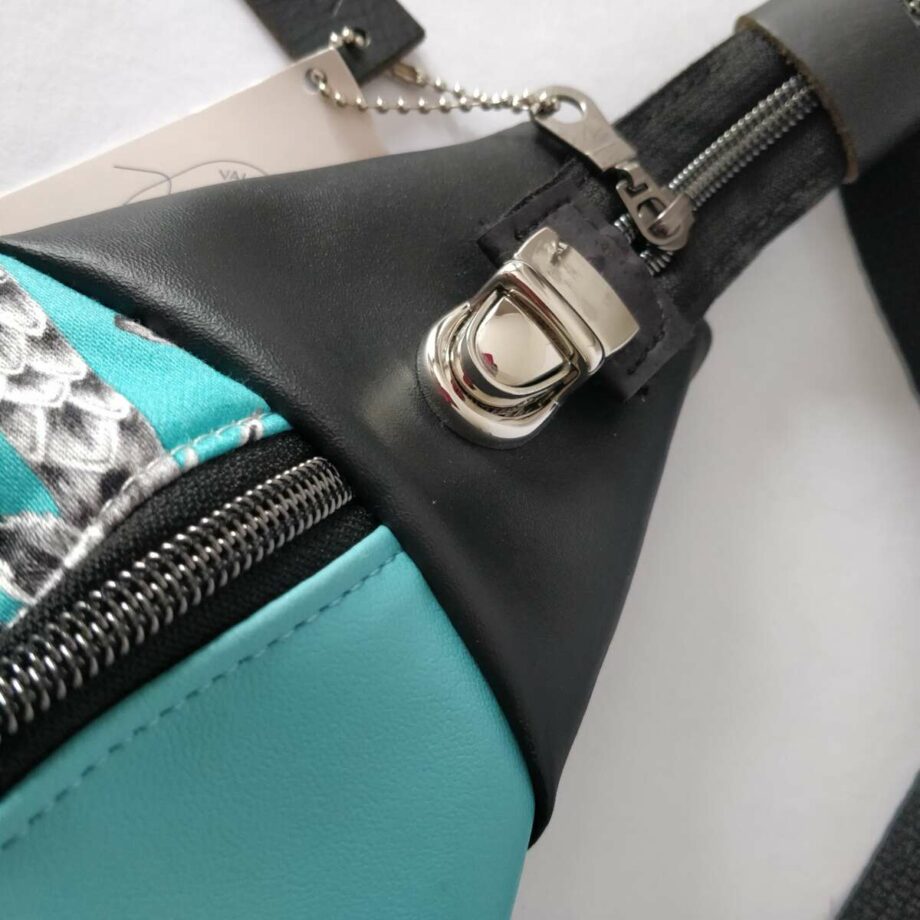 Sac banane XXL tissu designer Clarke & Clarke-bleu- Valencroix