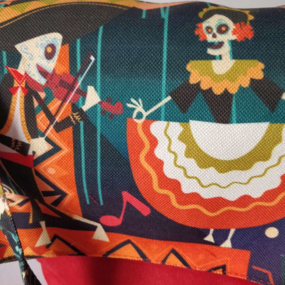 Sac besace fantaisie - squelettes