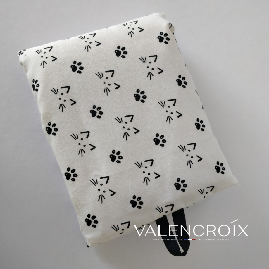 Bouillotte sèche en coton - chats - Valencroix