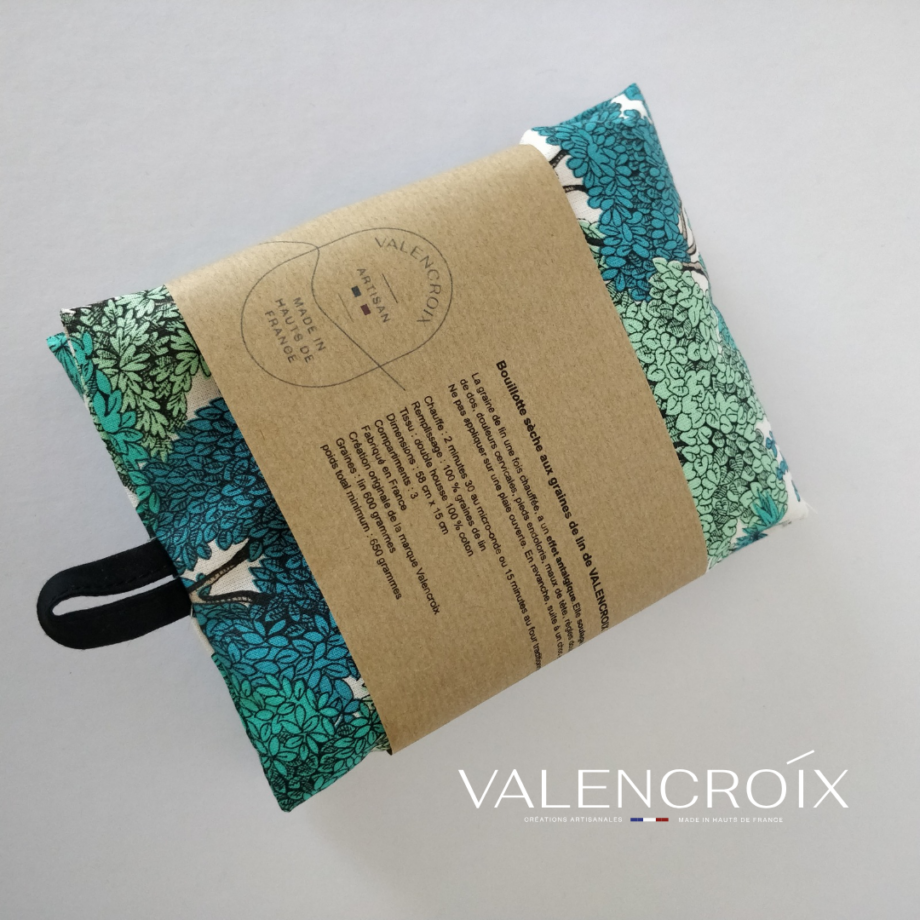 Bouillotte sèche en coton - forêt - Valencroix