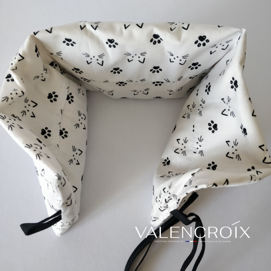 Bouillotte sèche en coton - chats - Valencroix