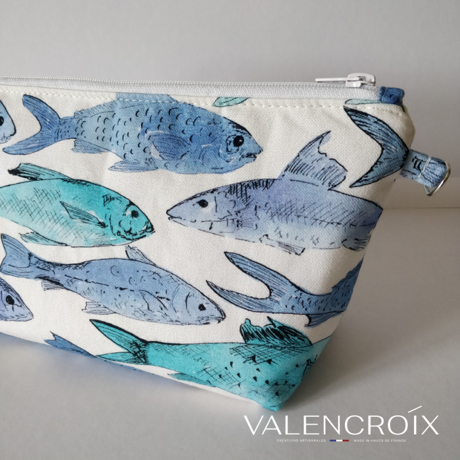 Cabas motif poissons - Valencroix