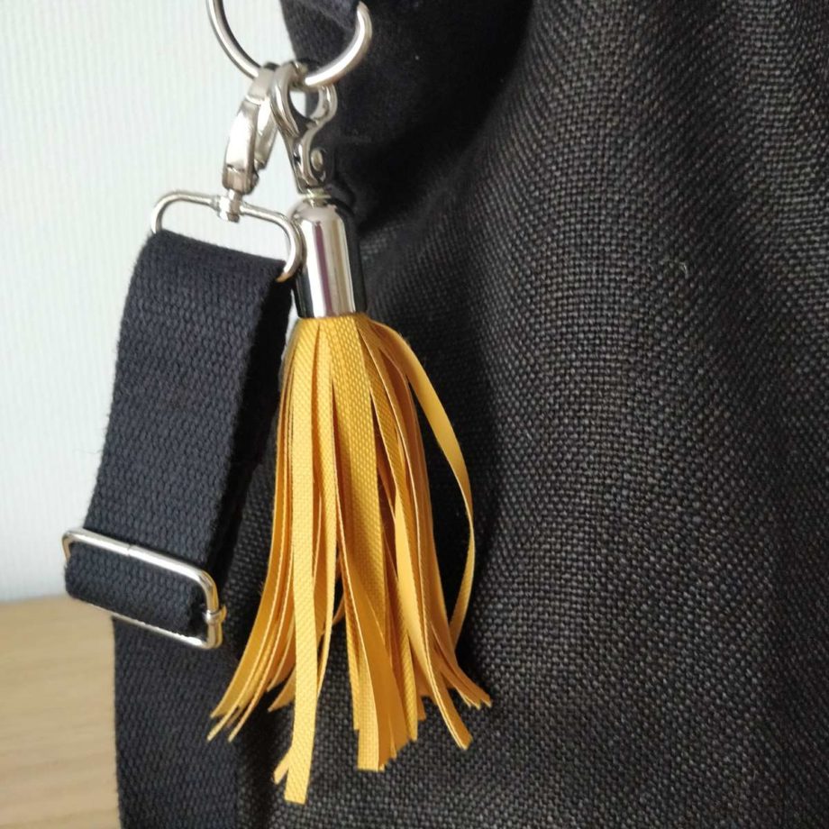 Sac cabas chanvre cuir et jute