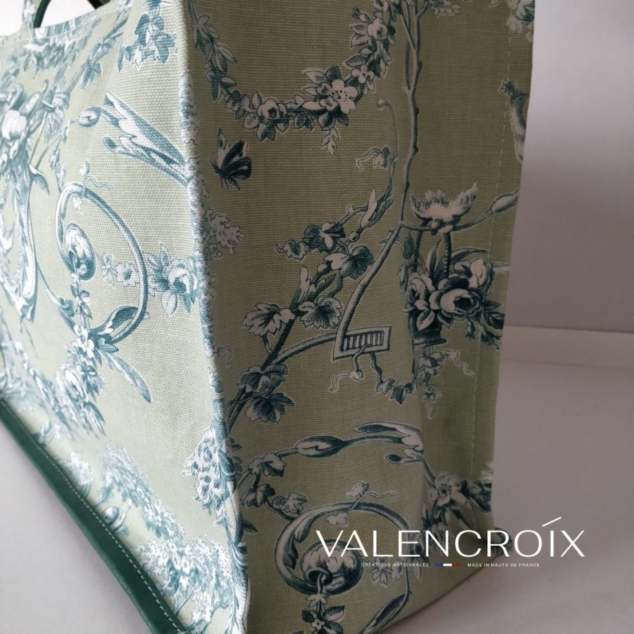Sac cabas Ludivine vert d'eau - Valencroix