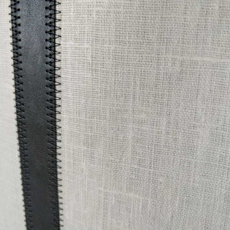 Sac cabas pierre Frey lin et cuir - Valencroix