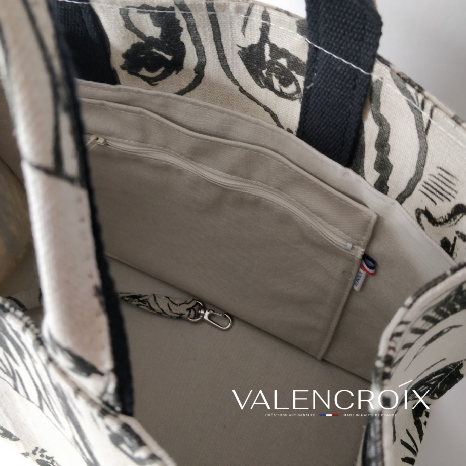 Sac cabas Pierre Frey lin designer dogs - Valencroix