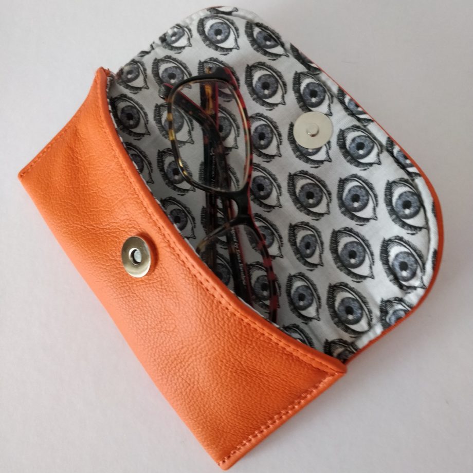 Etui à lunettes cuir