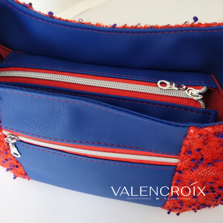 Sac Filipa rouge et bleu - Valencroix