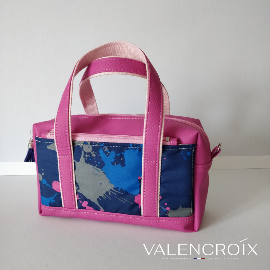 Petit sac camouflage rose - trousse  Fringante