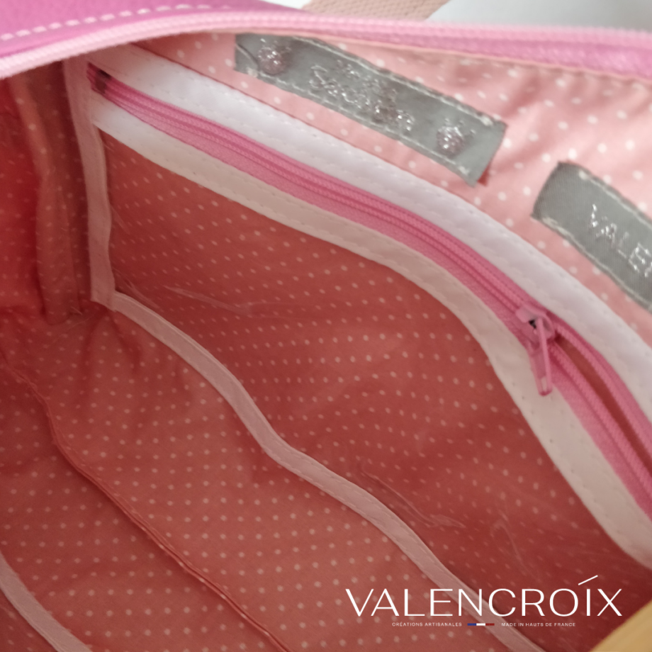 Petit sac camouflage rose - trousse  Fringante