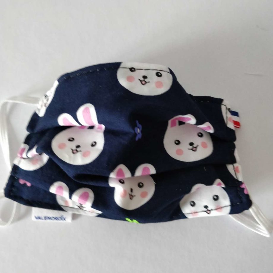 Masque barrière jeune-enfant - lapins