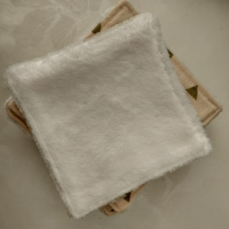 Lingettes lavables "triangles"
