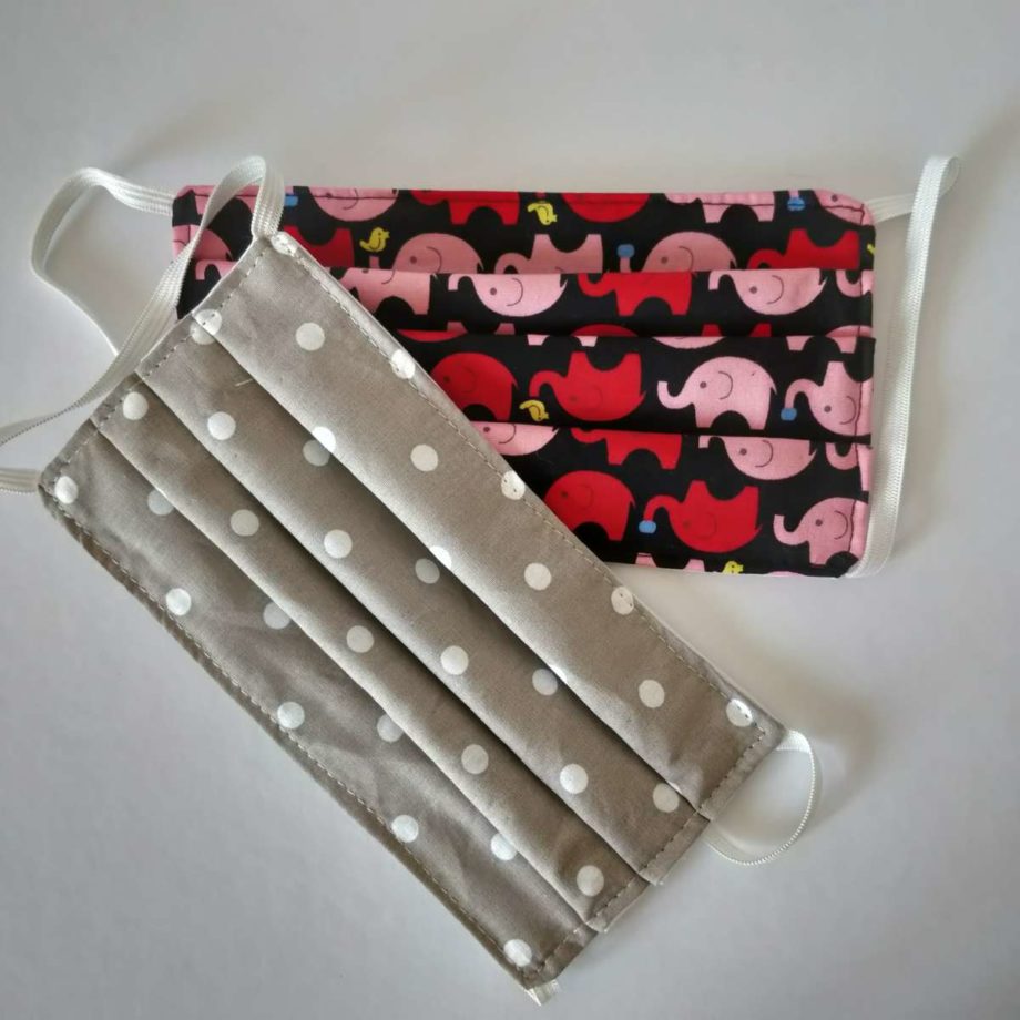 Masques barrières adulte en tissu lavable- lot n°14