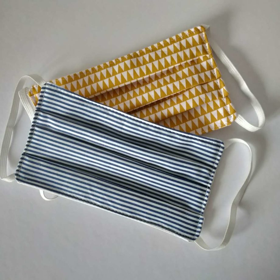 Masques barrières adulte en tissu lavable- lot n°24