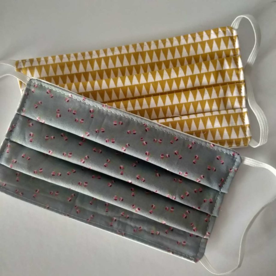 Masques barrières adulte en tissu lavable- lot n°25