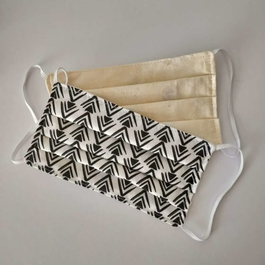 Masques barrières adulte en tissu lavable- lot n°43