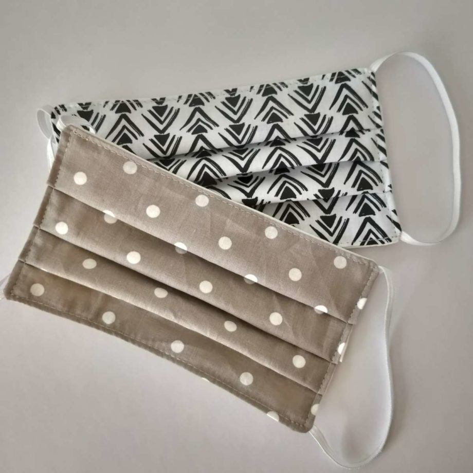 Masques barrières adulte en tissu lavable- lot n°44