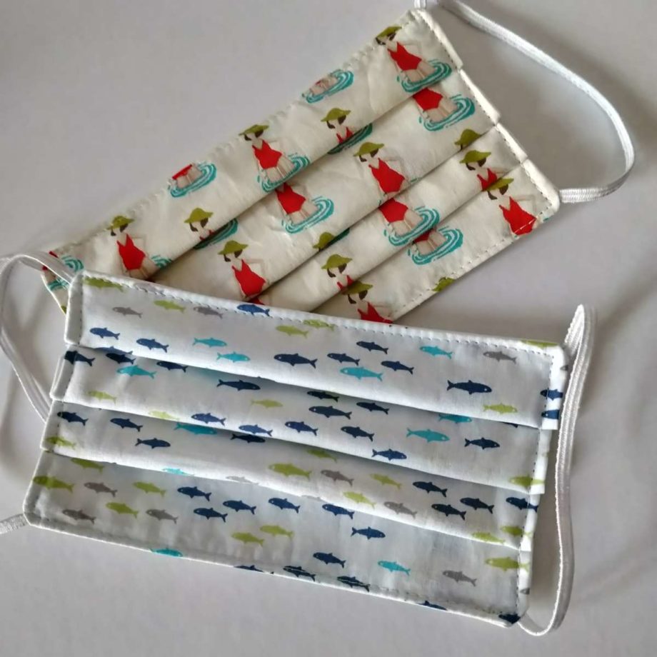 Masques barrières adulte en tissu lavable- lot n°45