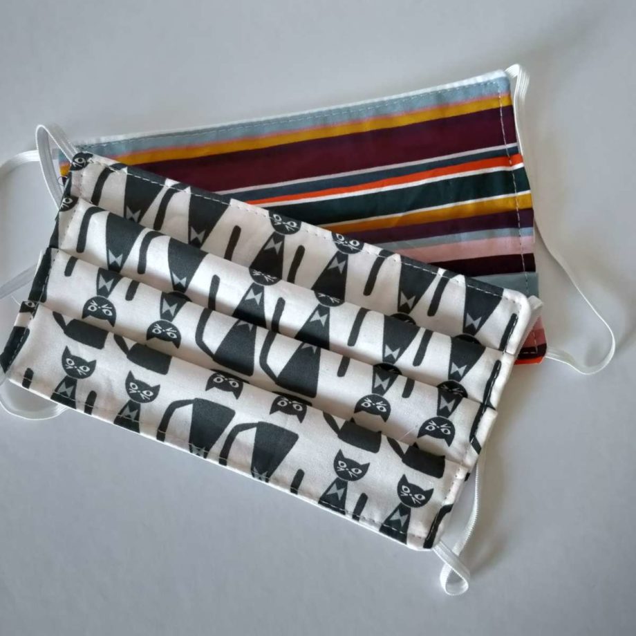 Masques barrières adulte en tissu lavable- lot n°54