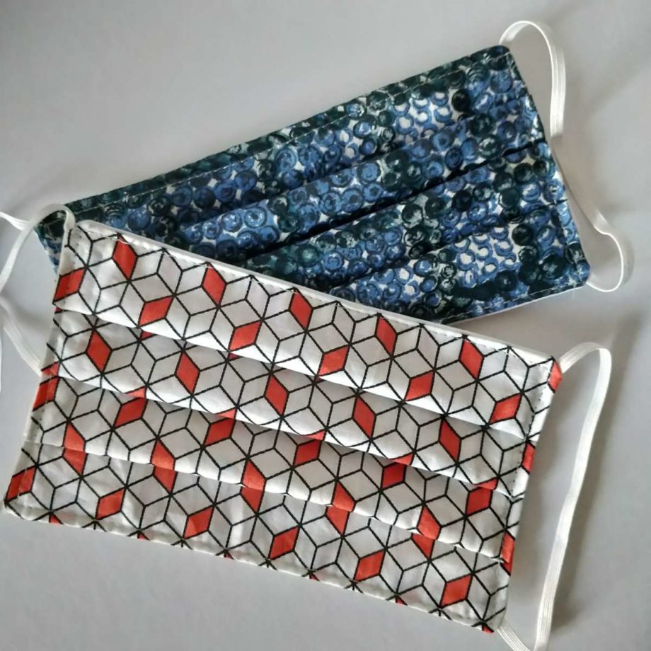 Masques barrières adulte en tissu lavable- lot n°58