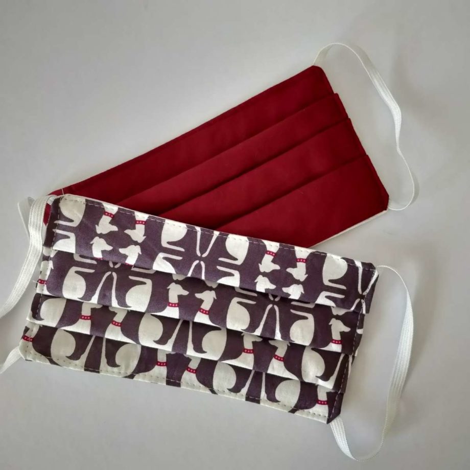 Masques barrières adulte en tissu lavable- lot n°6