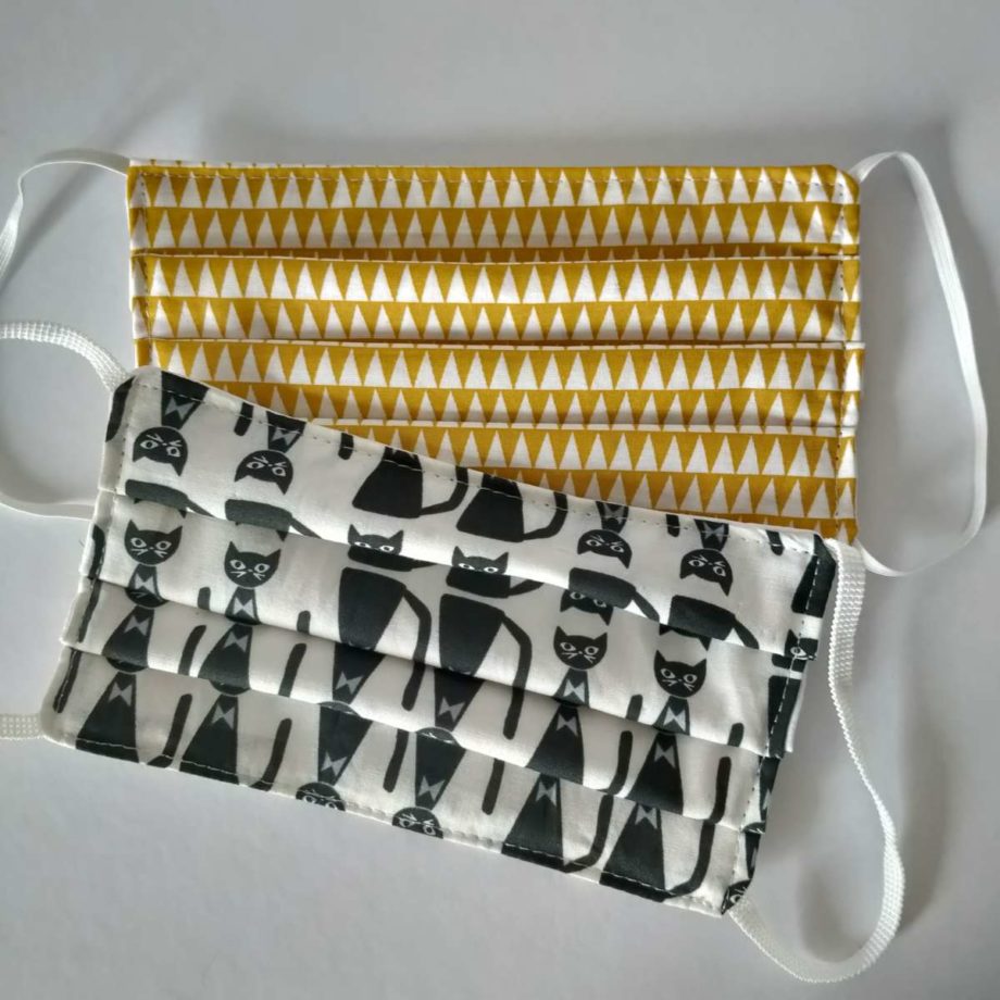 Masques barrières adulte en tissu lavable- lot n°64