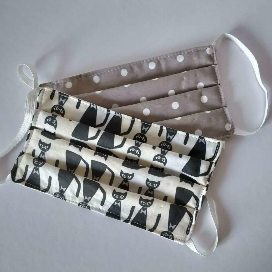 Masques barrières adulte en tissu lavable- lot n°8