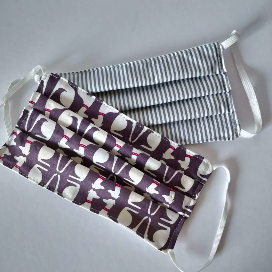 Masques barrières adulte en tissu lavable- lot n°9