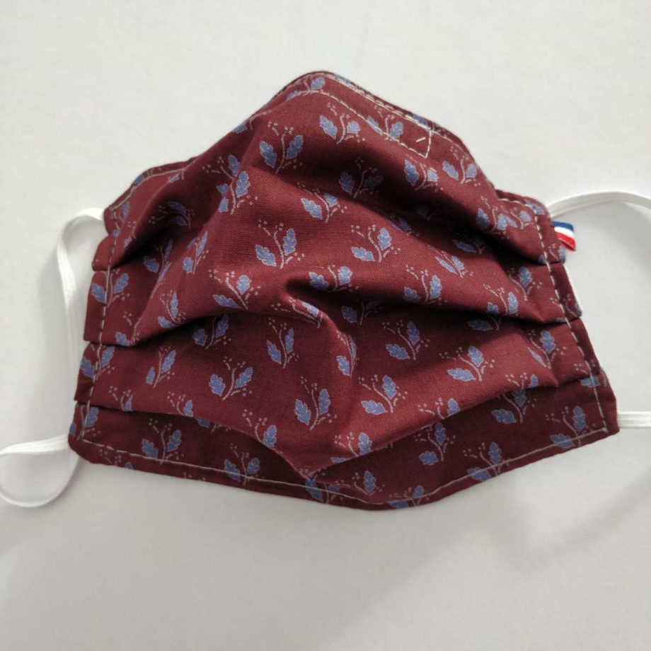 Masque barrière adulte FEMME ou ADO avec pince-nez