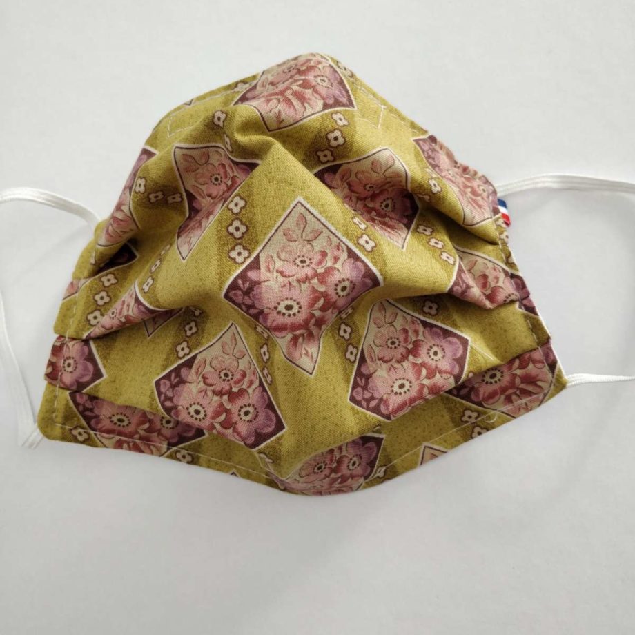 Masque barrière adulte FEMME ou ADO avec pince-nez