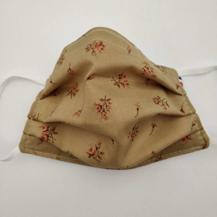 Masque barrière adulte hypoallergénique FEMME ou ADO avec pince-nez