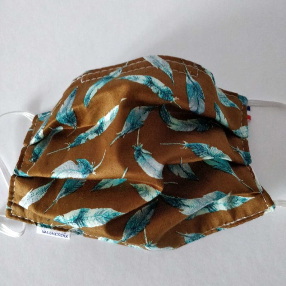Masque barrière adulte FEMME ou ADO avec pince-nez