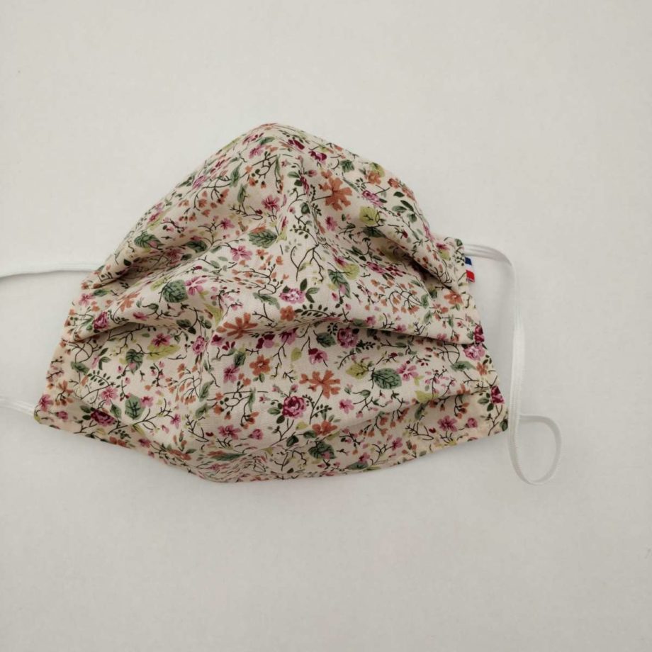 Masque barrière adulte FEMME ou ADO avec pince-nez