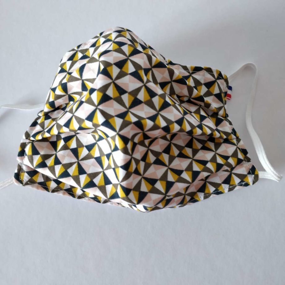 Masque barrière adulte FEMME ou ADO avec pince-nez