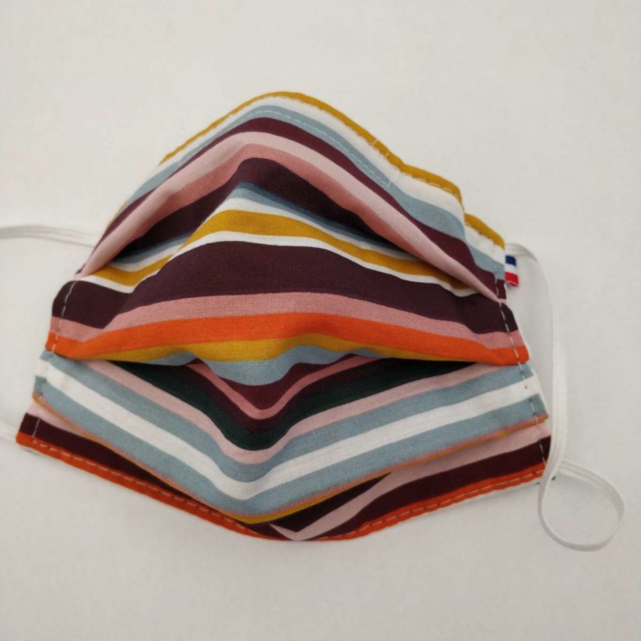 Masque barrière adulte FEMME ou ADO avec pince-nez